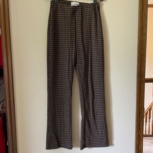 Urban outfitters plaid flare pants
